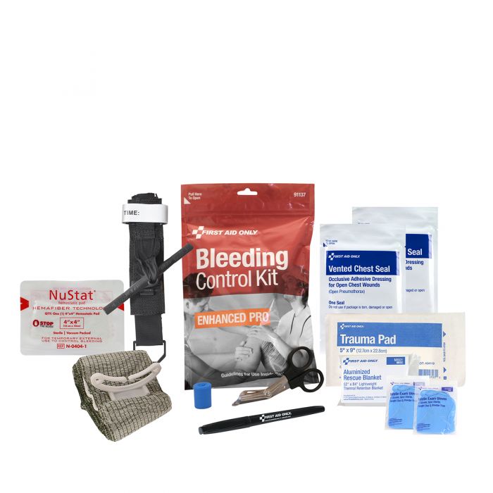 91137 First Aid Only Enhanced Pro Bleeding Control Kit - Sold per Each