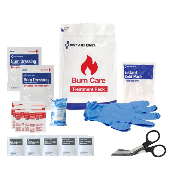 91167 First Aid Only Burn Care Treatment Pack - Sold per Each