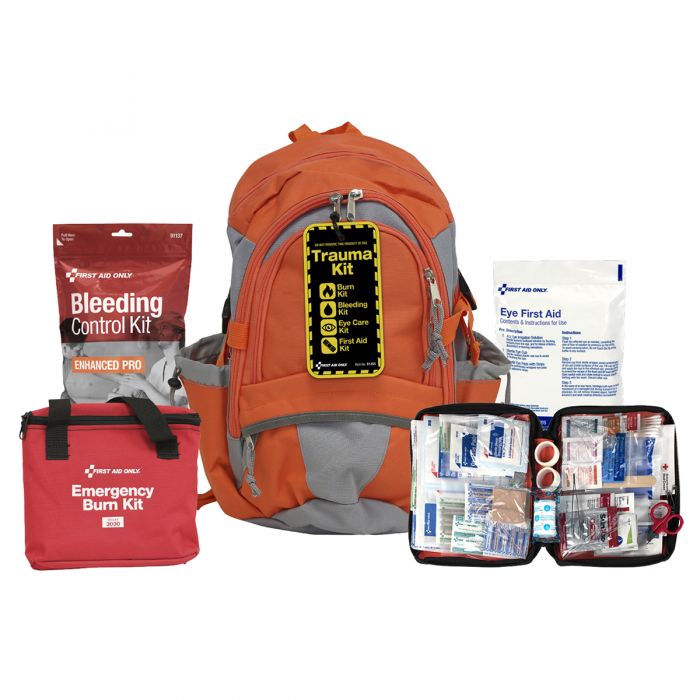 91265 First Aid Only Trauma Backpack Kit - Sold per Each