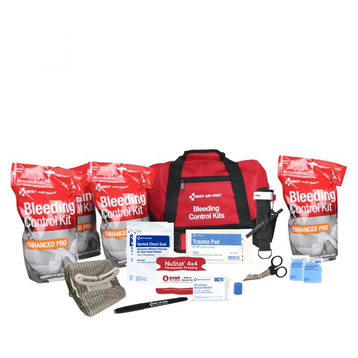 91346 First Aid Only Bleeding Control Multiple Victim Bag - Sold per Each