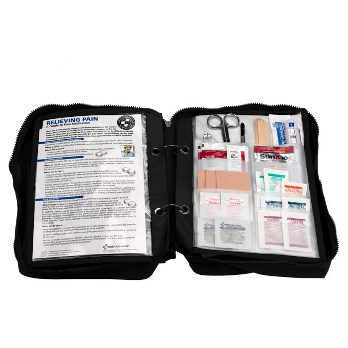 FA-462 First Aid Only Deluxe Survival First Aid Kit In Ballistic Nylon Black Carry Case, 223 Pieces - Sold per Each