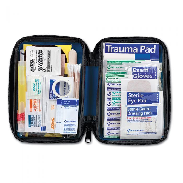 FAO-532 First Aid Only Vehicle First Aid Kit, 104 Piece, Fabric Case - Sold per Each