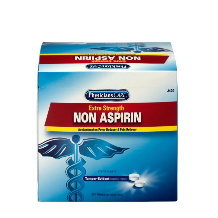 J420 First Aid Only PhysiciansCare Non-Aspirin 250x2 Per Box - Sold per Box