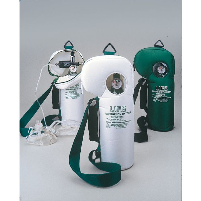 O2 Tank 6l LIFE-2-6FF First Aid Only Oxygen Tank Soft Pac, 6 LPM Fixed Flow - Sol ...