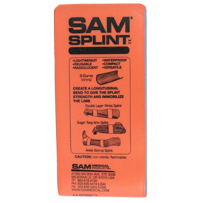 30-202 First Aid Only Sam Splint, 9" Length X 4" Width, Junior - Sold per Each