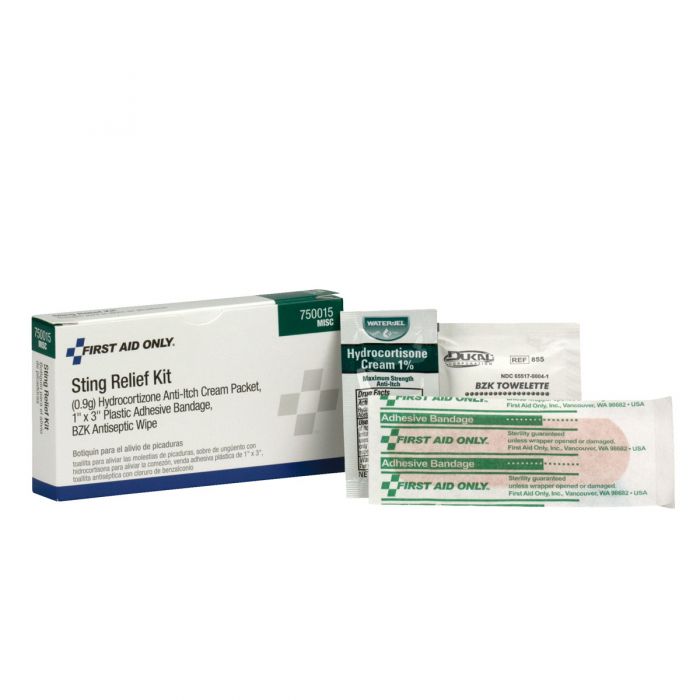 750015 First Aid Only Sting Relief Kit, Unit Box - Sold per Box