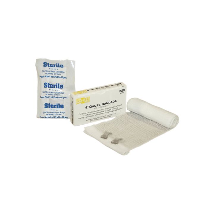 5-004-001 First Aid Only 4" Sterile Stretch Gauze Compress, 1 Per Box - Sold per Box